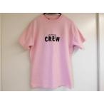 BALENCIAGA バレンシアガ ■ 20SS 612965 コットン100% CREWロゴ 半袖Ｔシャツ ピンク XS メンズ レディースもOK□7G