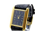 3F オメガ 時計 ■ 591.0029 K18 プッシュリューズ De Ville デビル スクエア レディース 腕時計 クォーツ アンティーク OMEGA □７I