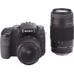 SONY цифровой однообъективный зеркальный камера α100 W zoom линзы комплект черный DSLRA100W/B