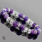 Yahoo! Yahoo!ショッピング(ヤフー ショッピング)激安天然石CANDYPOPデザインブレスレット〔b-79B-1pG〕