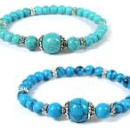 【勇気と行動力】ターコイズ　パワーストーンブレスレット〔 天然石 パワーストーン アクセサリー 〕