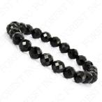 Yahoo! Yahoo!ショッピング(ヤフー ショッピング)ブラックオニキス カット ブレスレット 8mm〔BC1-150-8m1p〕