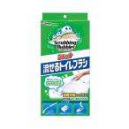 (まとめ) ジョンソン スクラビングバブルシャット 流せるトイレブラシ 本体 ブラシ4本付 1個 〔×5セット〕