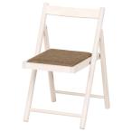 折りたたみ椅子 折り畳み椅子 幅43cm ホワイトウォッシュ 木製フレーム ミラン フォールディングチェア リビング ダイニング〔代引不可〕
