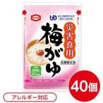 〔尾西食品〕 災害食用 梅がゆ/お粥 〔40個セット〕 スプーン付き 日本製 うるち米 『亀田製菓』 〔非常食 企業備蓄 防災用品〕〔代引不可〕