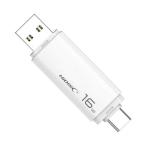 HIDISC USBメモリー Type-C/A 16GB ホワイト HDUF134C16G3C