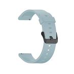 TicWatch E3 スマートウォッチバンド ラバーベルト シリコン 20mm 防水 時計替えベルト ゴム腕時計バンド (ブルー)