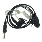 HoneyBB 双方向ラジオ用高度なニップルひそかな音響管 透明エアーチューブ式ボディーガードFBIヘッドセットイヤホンPTTマイク付互換八重洲頂点v