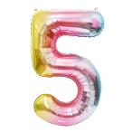 Jiantainai ?誕生日 バルーン 数字5 アルミホイル風船 40インチ け 結婚式 記念日 祝い サプライズ 誕生日 飾り付け 約90cm