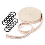 LANMU 12mm オイルラン タンランタンオイルランプ用替え芯 ウィック オイルランプ用替え芯 長さ 4m パラフィンオイル ランタンパーツ 綿繊