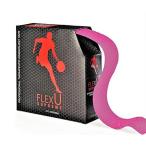 FlexU キネシオロジーテープ バルクパック （140プレカット 幅：2インチ≒5cm 長さ：10インチ≒25cm）、ピンク