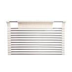 【Travay】水切りラック 折り畳み水切り シリコン箸乗れ溝 食器収納 シンク 調理台304ステンレス 台所用品 抗菌 滑り止め 錆びない 収納便利