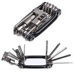 Achy JP 11-in-1 自転車工具セット 万能工具 自転車修理キット 精密な自転車整備工具 持ち運び便利 メンテナンス 応急修理用