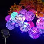 HGD ソーラー LED ストリングライト 5色 60電球 イルミネーションライト IP65防水 8モード キャンプ ライト ストリングスライト 夜間