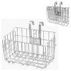 自転車かご 脱着式 バスケット 前かご 後ろかご 折りたたみ式 大容量 耐荷重20KG マウンテンバイク クロスバイク 折り畳み自転車 通勤車等用 日