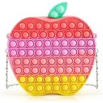 プッシュポップ ショルダーバッグ ストレス解消 グッズ スクイーズ ぷっしゅぽっぷバブル バブル スクイーズ 知育 フィジェットトイ ストレス解消 シ