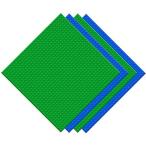 EKIND ブロック クラシック 基礎板 互換性のある 大きいサイズ 32x32 4枚セット(ブルー +グリーン)