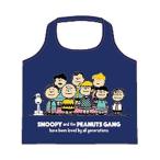 PEANUTS スヌーピー ミニショッピングバッグ ピーナッツギャング 70th ネイビー SNAP3131