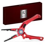 (フィッシャ)FISHA フィッシングプライヤー プライヤー 釣り具 釣り ルアー 海 魚 針はずし (レッド)