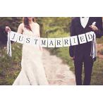 （ウエディングランド）WEDDINGLAND ガーランド JUST MARRIED リボン 2.3 パーティー 小物 ウェディング 結婚式 装飾 フォ