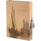 COOLTHICK 日記帳 手帳 メモ帳 鍵付きノート ロック ビジネス レトロ 洋風 (A)