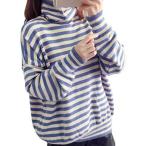 [セカンドルーツ] タートルネック セーター ボーダー ニット 総ボーダー タートルネック ハイネック 長袖トップス 女性 可愛い かわいい きれいめ