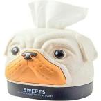 bath&amp;bath ロールペーパーホルダー パグ 卓上 ティッシュ トイレットペーパー ケース カバー ギフト プレゼント