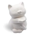 自分で描いて作る貯金箱 ハッピーキャット3Dぬり絵 SAN3422 12.5cm