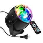 Flaradise ミラーボール ディスコライト ステージライト LED ポータブル 7色 リモコン付き パーティー KTV カラオケ クラブ バー照
