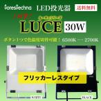 (フリッカーレス)LED投光器 30W LUCE(ルーチェ) 色温度切替式 軽量 （6500K←→2700K）