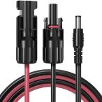 BigBlue 3m MC4ソーラーコネクタ MC4 - DC延長ケーブル 16AWG とDC 5.5mmx2.5mmアダプター ソーラーパネル 変換