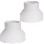 HOTQ.. труба для вытяжной вентилятор канал изменение необычность диаметр муфта вытяжной вентилятор детали соединительная муфта необычность диаметр шланг коннектор шланг воздуховода online 2 шт. комплект (100mm