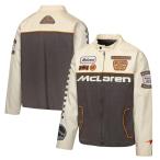 2025 マクラーレン F1 チーム HAPPY HOUR モータースポーツ ジャケット クリーム McLaren 公式 オフィシャル ウェア アウター 上着 エフワン formula1