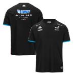 2024 アルピーヌ F1 チーム Tシャツ ブラック 黒 半袖 公式 オフィシャル kappa BWT Alpine