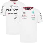 2024 メルセデス AMG ペトロナス チーム ドライバー Tシャツ ホワイト 白 半袖 公式 オフィシャル F1