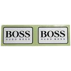 【 BOSS 】HUGO BOSS ヒューゴボス レプリカヘルメット用 ステッカー シール 2枚セット モータースポーツ スポンサー