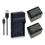 USB充電器とバッテリー2個セット DC10