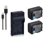 USB充電器とバッテリー2個セット DC26