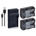 USB充電器 と バッテリー 2個セット D