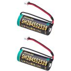 2 шт. комплект SH284552520 CR17450E-R(3V) CR17450E-R-CN23 CR-AG(3V) соответствует C25P большая вместимость lithium батарейка сменный огонь сигнал тревоги контейнер SH28455 и т.п. для замены 