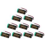 10 шт. комплект SH384552520 CR-2/3AZ CR-2/3AZC23P соответствует сменный lithium батарейка 1600mAh большая вместимость SHK7620 и т.п. жилье для огонь сигнал тревоги контейнер аккумулятор 