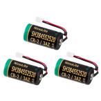 3 шт. комплект SH384552520 CR-2/3AZ CR-2/3AZC23P соответствует сменный lithium батарейка 1600mAh большая вместимость SHK7620 и т.п. жилье для огонь сигнал тревоги контейнер аккумулятор 