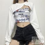 ダンス衣装トップスレディース2way両面着可愛いへそ出しカットソーレディー...