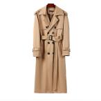 トレンチコートメンズスプリングコート薄手厚手裏起毛超ロングコート通勤コート...