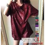 ダンス衣装 Ｔシャツ キラキラ ダンスウエア ヒップホ