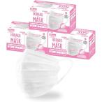 マスク 不織布 プリーツマスク ホワイト 小さめ サイズ 65枚入り 3箱セット 3層フィルター JIS規格適合 ( C65-SML-S3 ）