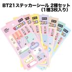 bt21 стикер наклейка параллель импорт стандартный товар 2 вида комплект 1 вид 3 листов ввод tata chimmy cooky rj