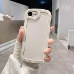 UEEBAI 対応 iPhone 16e/iPhone se4 用の ケース ソフト シリコン カバー 可愛い おしゃれ スマホケース ウェーブ デザ