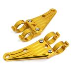  aluminium крепление передней фары Gold 41mm 41φ 41 пирог CB750/RC42 92- aluminium billet передняя фара крепление держатель 