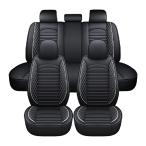 ショッピングANA シートカバー トヨタ マークX ジオ ANA10系 GGA10 ホワイト ポリウレタンレザー 被せるタイプ 汎用 簡単取付 座席 カバー